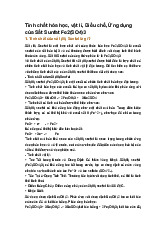 Tính chất hóa học, vật lí, Điều chế, Ứng dụng của Sắt Sunfat Fe2(SO4)3