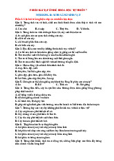 Bài tập hè Khoa học tự nhiên lớp 7 Chủ đề 10