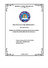 Nghiên cứu thị trường kinh doanh đồ ăn Fastfood dành cho người ăn theo chế độ eatclean | Bài thảo luận quản trị thương hiệu