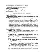 Đề cương ôn thi Môn Triết học  Mác - Lênin Chương I Chương II | Trường Đại học Phenikaa