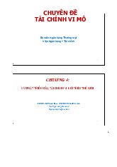 Chương 4: Sự Phát Triển Tài Chính Vi Mô Toàn Cầu môn Kinh tế vi mô | Trường Đại học Kinh Tế Quốc Dân