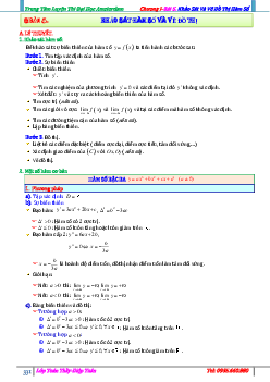Bài tập khảo sát sự biến thiên và vẽ đồ thị hàm số – Diệp Tuân Toán 12