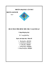 Phân Tích Tiêu Thụ và Lợi Nhuận của Doanh Nghiệp | Môn Phân tích hoạt động kinh doanh - Đại học Cần Thơ