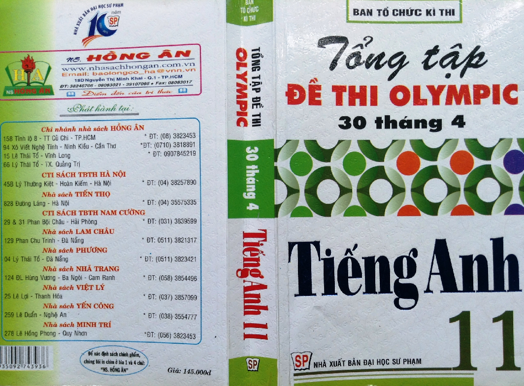 Tuyển tập đề thi Olympic 30 tháng 4 môn Tiếng Anh 11 lần thứ XIII - năm 2007
