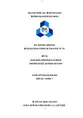 Nhận diện hợp đồng lao động theo bộ luật lao động năm 2012 - Pháp luật Đại cương | Trường Đại học Bách khoa Thành phố Hồ Chí Minh
