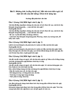Soạn Văn 8 Bài 5: Những tình huống khôi hài | Viết văn bản kiến nghị về một vấn đề của đời sống | Chân trời sáng tạo