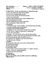 Giáo án Tiếng anh lớp 7 Unit 5