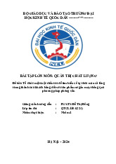Báo cáo Nghiên cứu sự thỏa mãn và lòng trung thành khách hàng xe môn Quản trị chất lượng | Đại học Kinh tế Quốc Dân