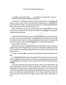 Lý thuyết chương 4: Các hệ thống thanh toán điện tử trường đại học thương mại