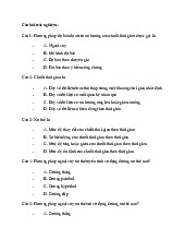 Câu hỏi trắc nghiệm Lý thuyết dự báo kinh tế môn Quản trị kinh doanh | Đại học Công nghệ Giao thông vận tải