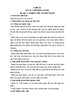 Giáo án Tiếng Việt lớp 4 Tuần 29 | Cánh Diều