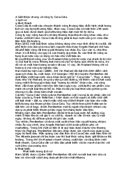 Tầm nhìn của Coca - Cola? | Câu hỏi tự luận môn Quản trị học