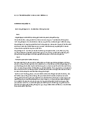 Bài tập tình huống có lời giải - Quản trị học | Trường đại học Thương Mại