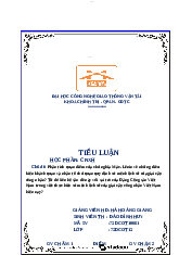 Tiểu luận Chủ nghĩa xã hội khoa học - Chủ nghĩa xã hội khoa học | Đại học Công nghệ Giao thông vận tải