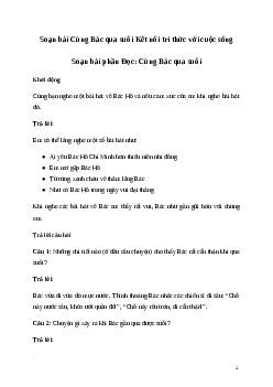 Soạn bài: Cùng Bác qua suối Tiếng Việt 3 | Kết nối tri thức