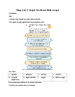 Giải Tiếng Anh 11 Workbook Hello trang 6 | Bright