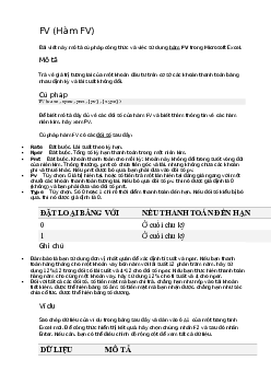 Giáo trình môn Hệ thống thông tin quản lý về Các hàm trong Hệ thống thông tin quản lý | Đại học Kinh tế Quốc dân