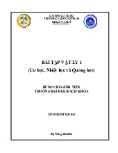 Đề cương môn vật lý- Trường Đại học bách khoa - Đại học đà nẵng.