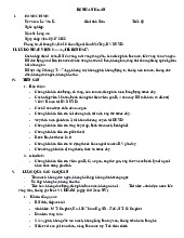 Lý thuyết Ngoại: Bệnh án u gan chèn ép đường mật - Đại học Y dược Thành phố Hồ Chí Minh