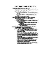 TÓM TẮT KIẾN THỨC CHƯƠNG PHÁP LUẬT DÂN SỰ 1 (MÔN DÂN SỰ 1)