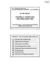 Chương 3: Thanh Chịu Kéo - Nén Đúng Tâm | Môn Sức bền vật liệu - Đại học Xây Dựng Hà Nội