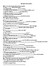 Tổng hợp bài tập thì tương lai đơn | Trường Đại học Ngoại Ngữ, Đại học Huế