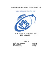 Bài Tập Xác Định Yêu Cầu Lớp SE104.P22 môn Công nghệ phần mềm  -Trường đại học Công nghệ thành phố Hồ Chí Minh.