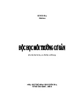 Tài liệu tham khảo Độc học môi trường cơ bản | Trường Đại học Khoa học tự nhiên, Đại học Quốc gia Hà Nội