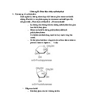 Chương II: Carbohydrat và Ứng dụng trong Dược học | Đề cương Dược Liệu