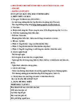 Chuyên đề thơ trữ tình Ngữ văn 8 học kỳ 1