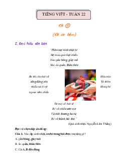 Bài tập cuối tuần lớp 3 môn Tiếng Việt Chân trời sáng tạo - Tuần 22 (Nâng cao)