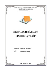 Giáo án SH lớp 7 kỳ 2 chuân ngay 205