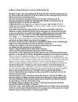 Caligola - sơ lược về caligula | Thực hành ngôn ngữ | Đại học Khoa học Xã hội và Nhân văn, Đại học Quốc gia Thành phố HCM