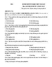 Bộ đề thi thử tốt nghiệp THPT 2025 môn Giáo dục Kinh tế và Pháp luật bám sát đề minh họa - Số 4 (có đáp án)