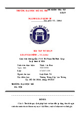 Bài kiểm tra Luật tài chính môn Luật kinh tế | Trường đại học Mở Hà Nội