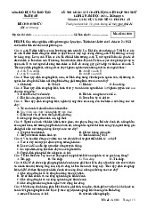 Đề thi thử tốt nghiệp THPT 2025 môn Giáo dục Kinh tế và Pháp luật đợt 1 Sở GD&ĐT Nghệ An