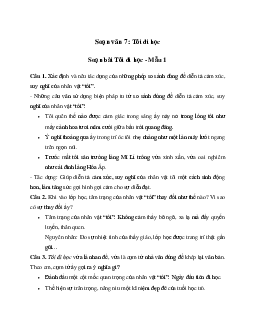 Tôi đi học | Soạn văn 7 Chân trời sáng tạo