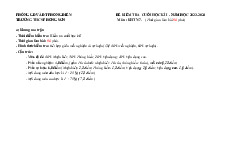 Đề thi học kỳ 1 môn Khoa học tự nhiên lớp 7 năm học 2024 - 2025 - Đề số 1 | Bộ sách Kết nối tri thức