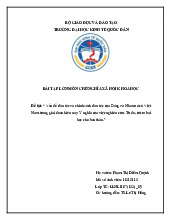 Vấn đề dân tộc và chính sách dân tộc của Đảng và Nhà nước ở Việt Nam trong giai đoạn hiện nay. Ý nghĩa của việc nghiên cứu. Từ đó, rút ra bài học cho bản thân | Bài tập lớn môn triết học mác - lênin