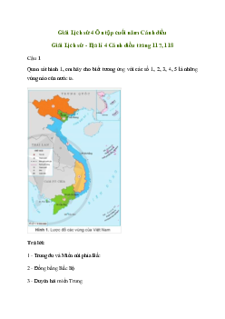 Giải Lịch sử Địa lí lớp 4: Ôn tập cuối năm | Cánh diều