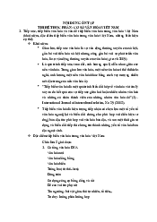 Nội dung ôn tập cuối kì môn Cơ Sở Văn Hóa Việt Nam | Đại Học Hà Nội