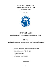 Bài tập lớn Thiết kế website kinh doanh sản phẩm bằng bạc - Tin học đại cương | Đại học Mở Hà Nội