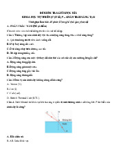 Đề thi giữa học kỳ 1 môn Khoa học tự nhiên lớp 9 năm học 2024 - 2025 | Bộ sách Chân trời sáng tạo