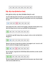 Cách giải thuật sắp xếp chọn (Selection Sort) làm việc môn Tin học | Trường đại học kinh doanh và công nghệ Hà Nội