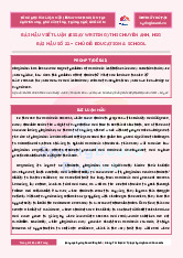Tổng hợp Essay-Sample- chủ đề. Education & School