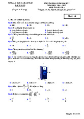 Đề kiểm tra cuối học kì 1 Toán 7 năm 2024 – 2025 sở GD&ĐT Bắc Giang