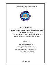 Thiết kế hệ thống nhận diện thương hiệu mỹ phẩm "La Sen" | Bài thảo luận quản trị thương hiệu