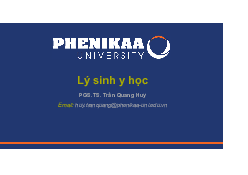 Bài giảng Chương 4 - Lý sinh y học | Trường Đại học Phenika