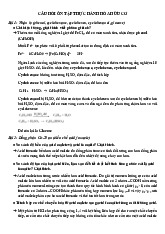 Câu hỏi Ôn Tập Hóa Hữu Cơ | Ôn Tập Hóa Hữu Cơ