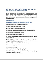 Tổng hợp Câu Hỏi Trắc Nghiệm Lý Thuyết : Trình Bày Dữ Liệu | Thống kê trong kinh tế và kinh doanh | Trường Đại học Kinh tế Quốc dân